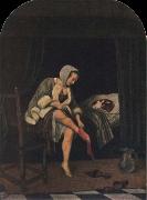 Jan Steen The Toilet oil